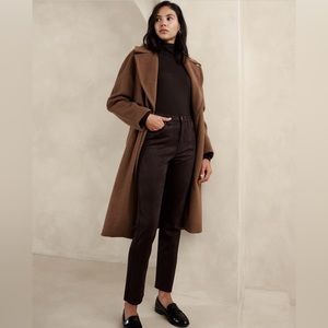 NWT Petite Banana Republic Vegan Suede High-Rise Pant